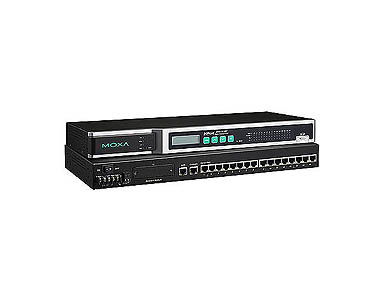 NPort 6610-16-48V - 16 ports RS-232 secure device server, 48VDC by MOXA